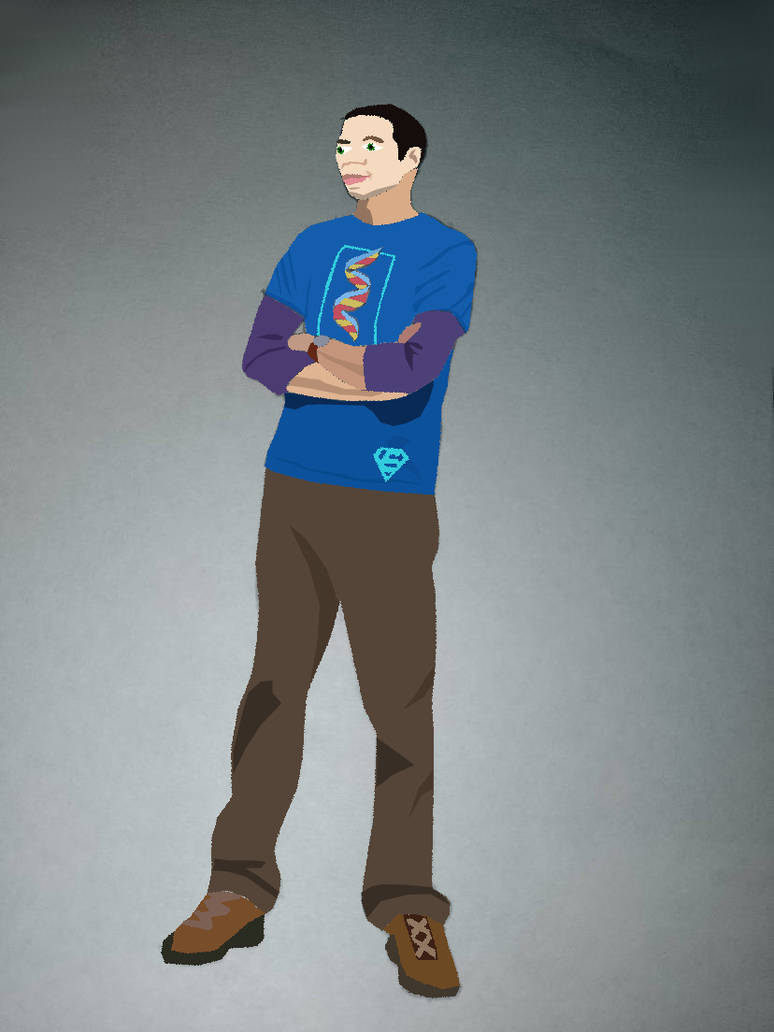 Jim Parsons Sheldon Cooper Drawing COLOUR by DocBuffFlash82 on DeviantArt