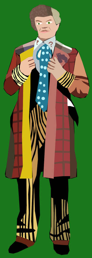 Colin Baker 6th Doctor Drawing COLOUR (3)
