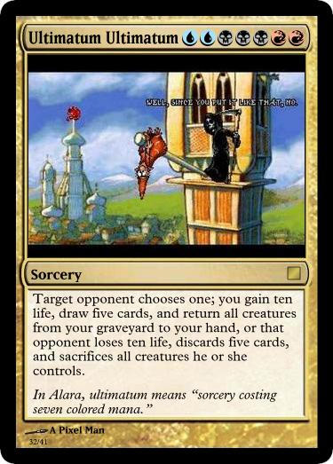 ultimatum mtg cards Magic The Gathering - Cruel - Ultimatum Crudele Target opponent sacrifices a creature Ultimatum Ultimatum Magic card by