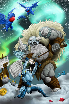 Shovel Knight V Polar Knight (colored)