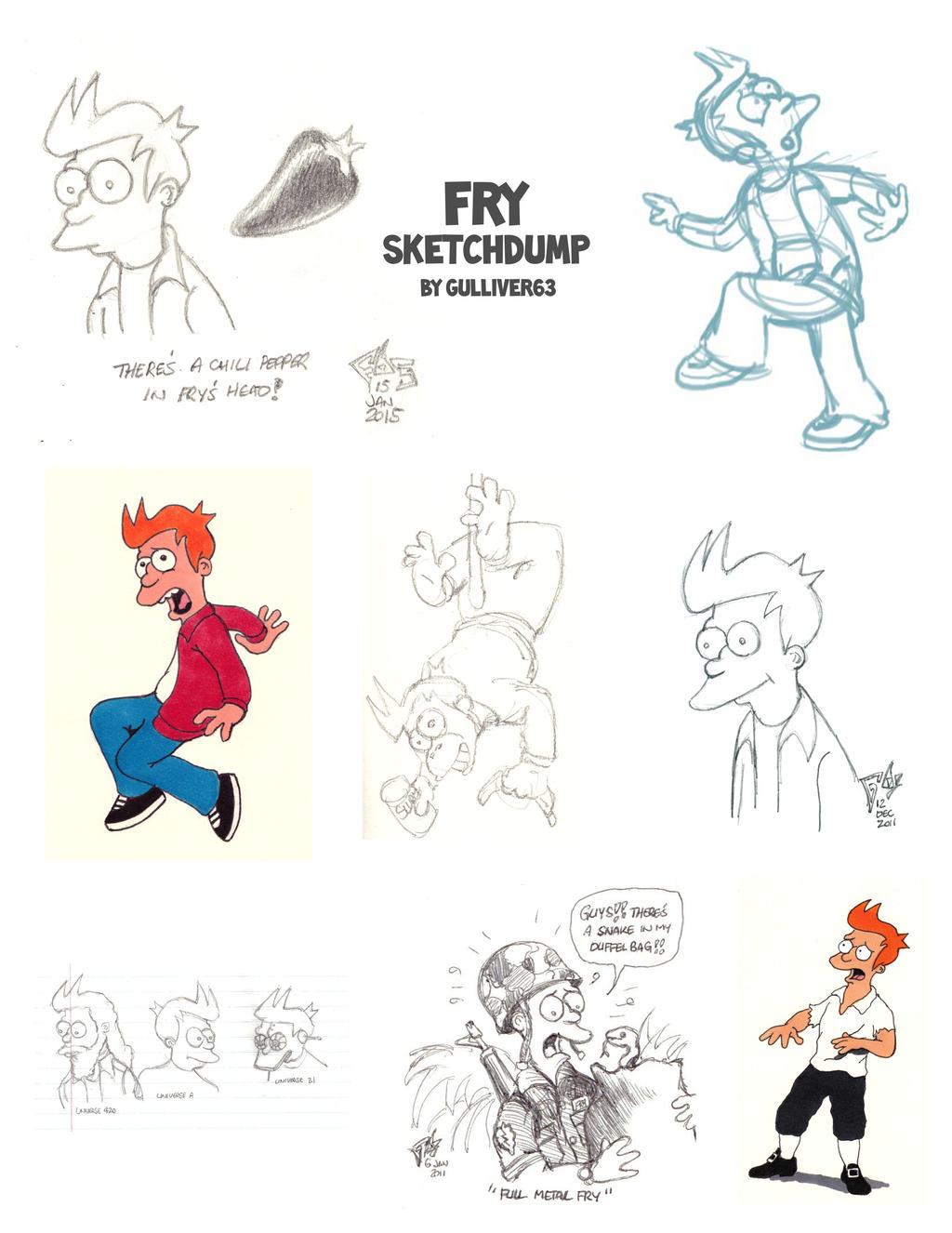 Deviantart Fry Fry Sketchdump by Gulliver63 on DeviantArt