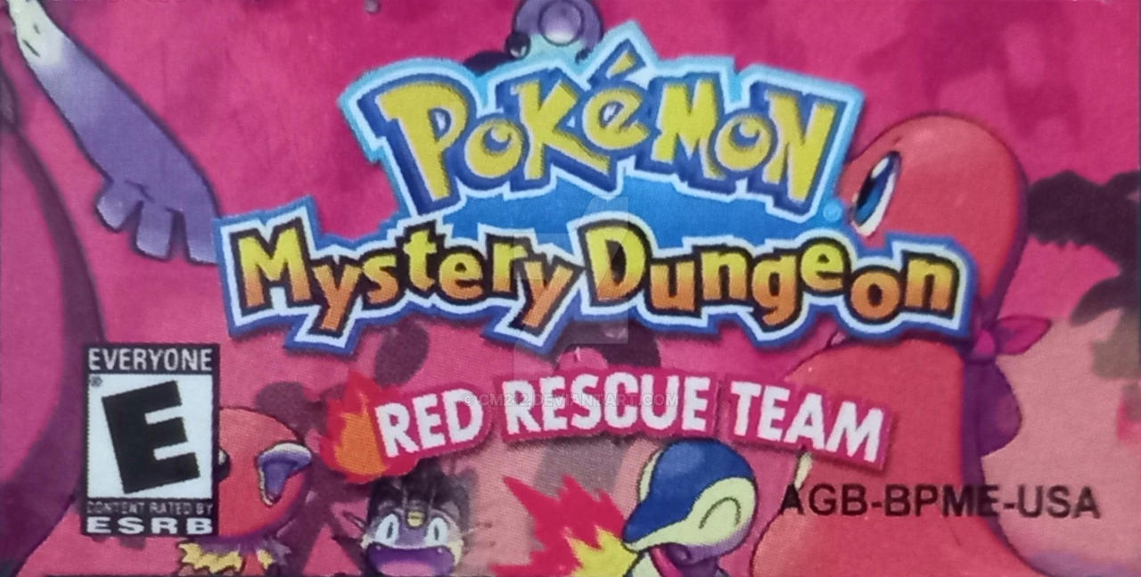 Pokemon Mystery Dungeon GBA Bootleg Label by CM212 on DeviantArt