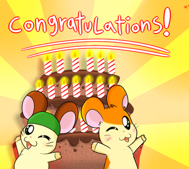 Happy Birthday, Hamtaro and Cappy!