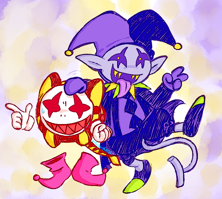 Joka and Jevil by Anpandough on DeviantArt