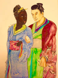 Catarina and Magnus in Edo, Japan