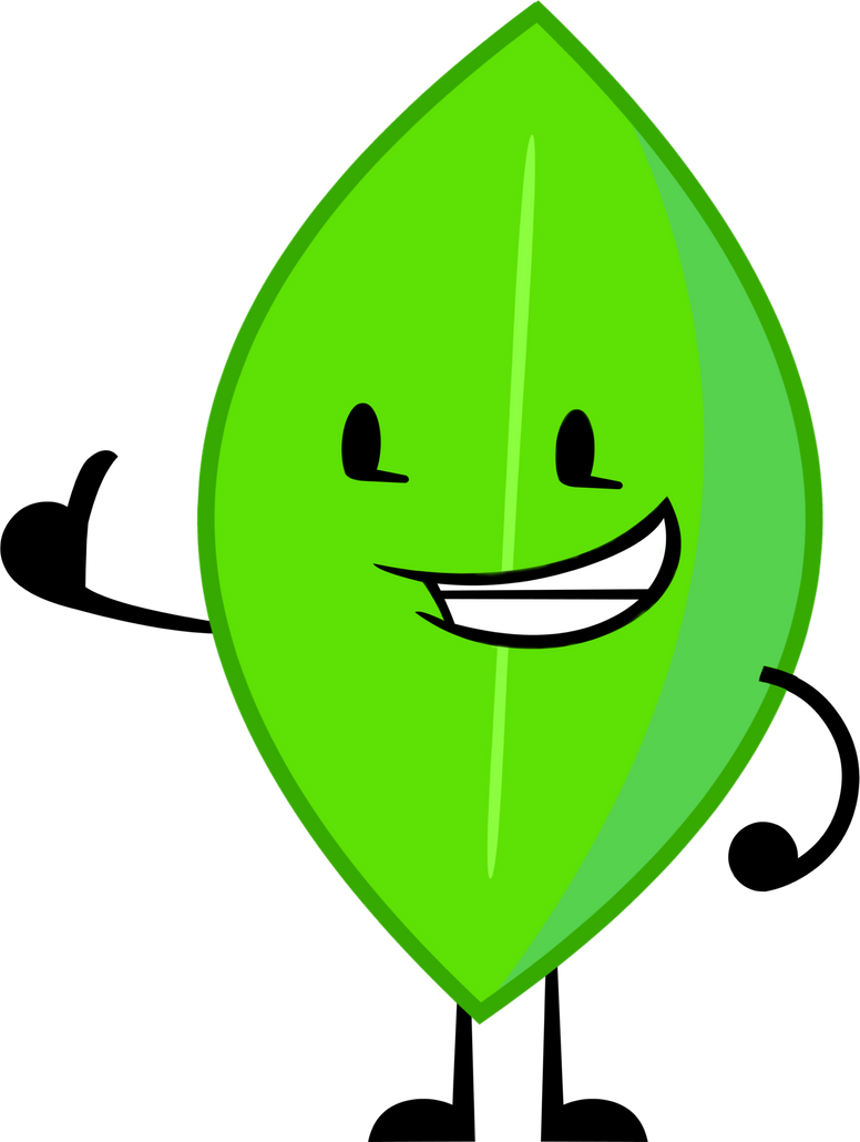 Leafy BFDI but with the new asset by rmyint on DeviantArt