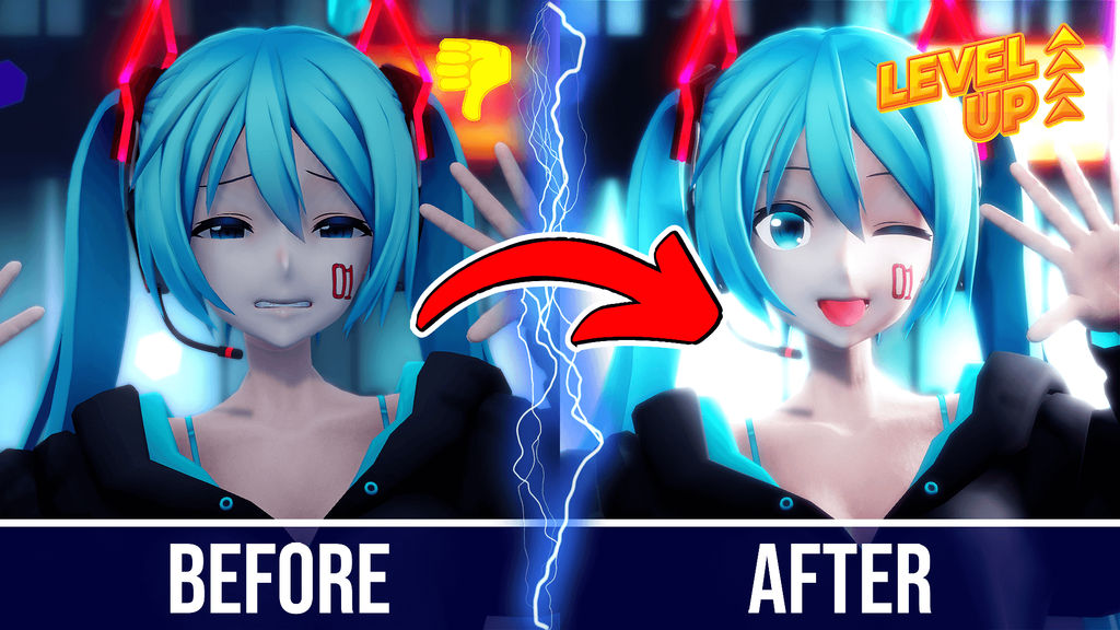 Ray-MMD Night Scene Tutorial ft. Hatsune Miku by mutekisaru on DeviantArt