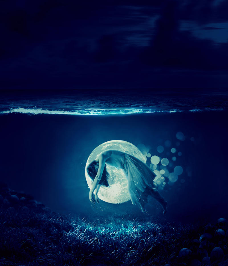 moon sinking