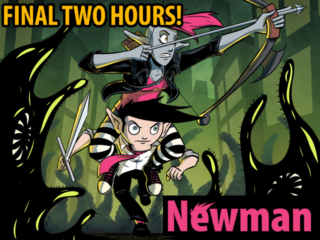 Last Two Hours of Newman Kickstarter! $1000 To Go!