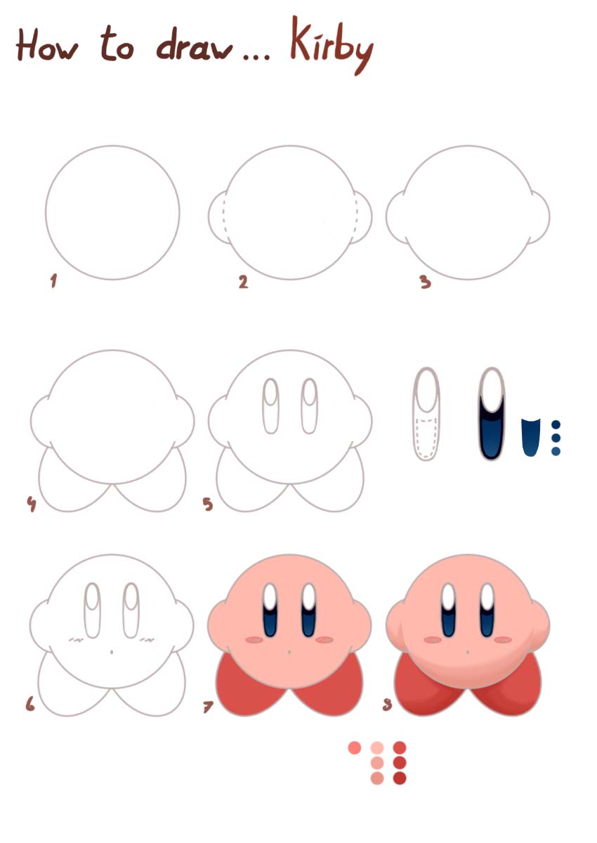 How To Draw Kirby... By Eniotna On Deviantart