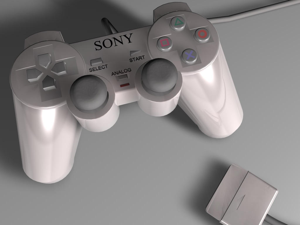 Silver Ps2 Controller Silver PS2 Controller by Snipehunter4 on DeviantArt