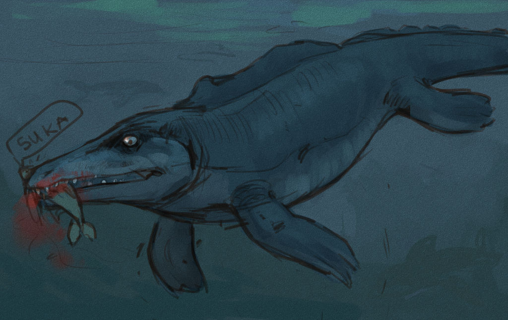 Mosasaurus by Sipr0na on DeviantArt