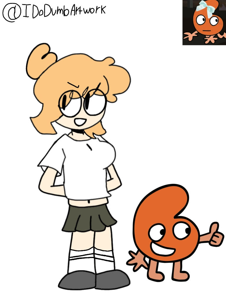 Samaleh Six Bfdi Human By Samaleh by Samaleh on DeviantArt