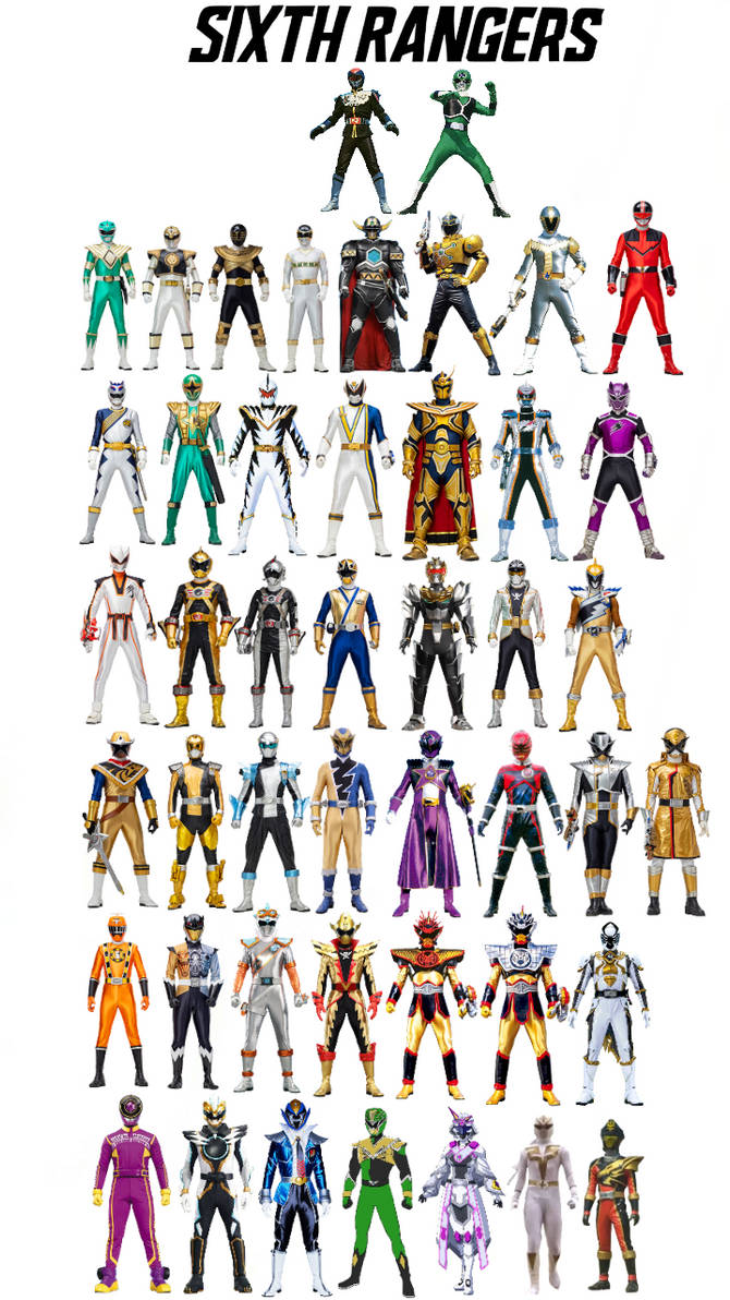 Sixth Rangers Updated (My Version) by 134k on DeviantArt