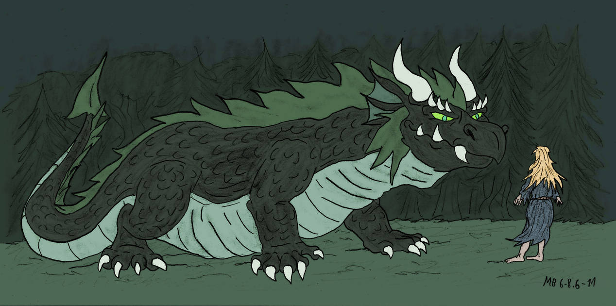 Nienor and Glaurung by DonatoArts on DeviantArt