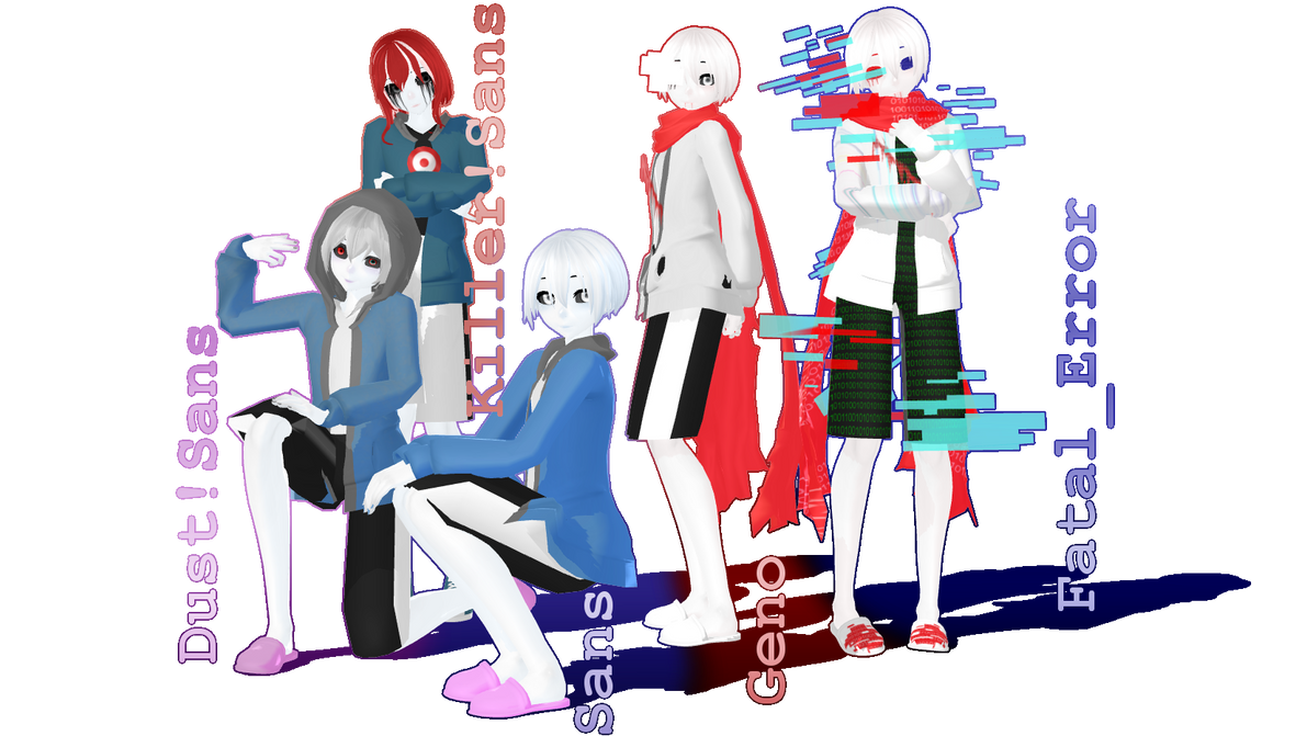 San Rng Error Dust Dust!Sans, Killer!Sans, Sans, Geno, Fatal_Error by KaterinkaMalinka on ...