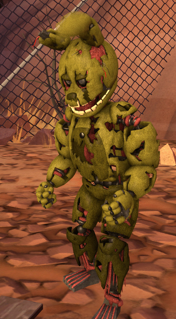 Own Springtrap Attack pose by CorruptedSpringtrap on DeviantArt
