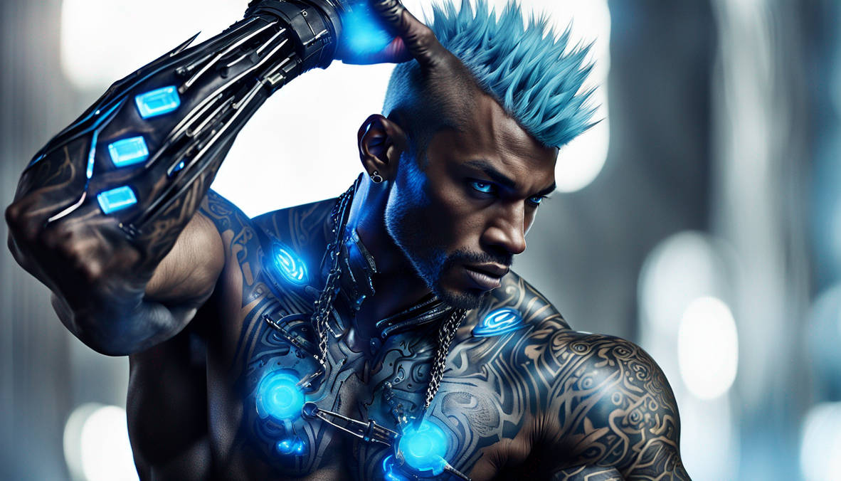 Male, 29, Cyber-Enhanced Human, Towering, lean mus by Aleksi81 on ...