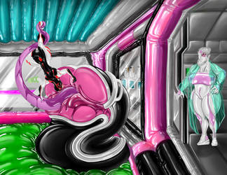 Vore : inflatable security system. He swallows him by Infla-factory