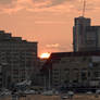 Setting Sun In the Boston Harbor 3