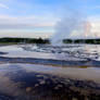 Early Morning Gysers Spouting Off, Yellowstone 2