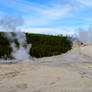 Gyser Mound Double Steam, Yellowstone 16