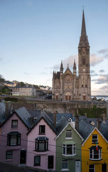 Cobh Ireland, Deck of Card Houses and Cathedral 2