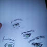 Different views of Harry Style's eyes