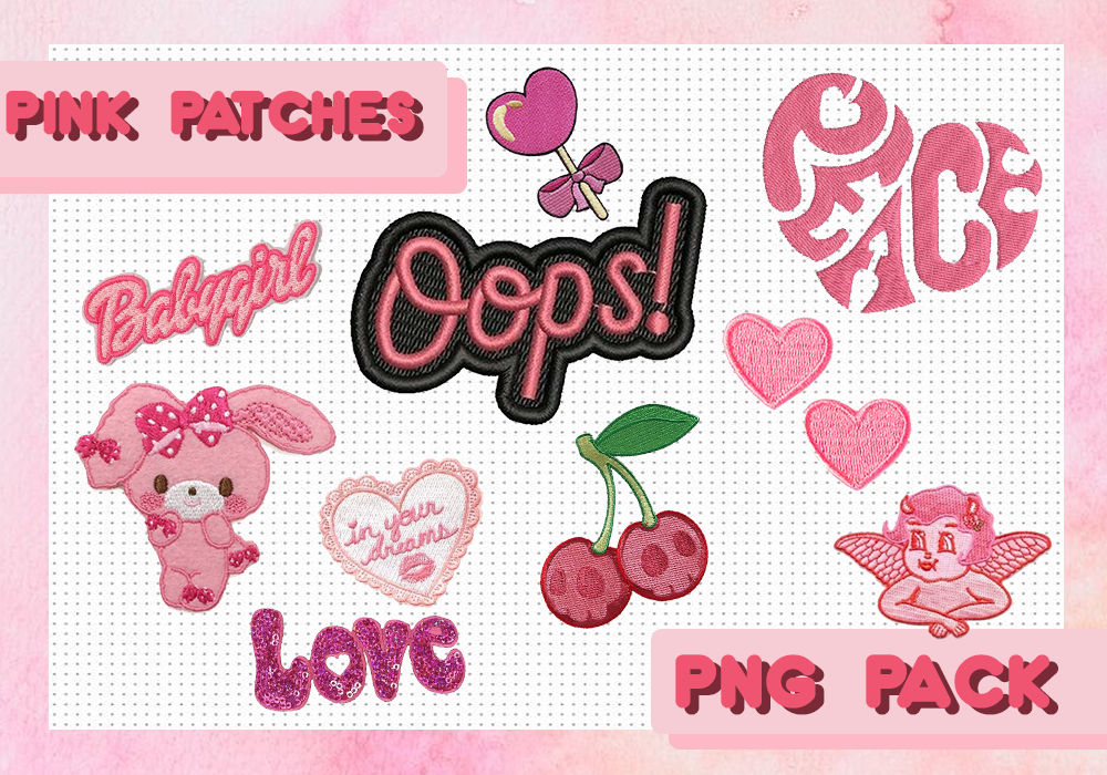 Pink Patches PNG Pack by Yrgyx on DeviantArt