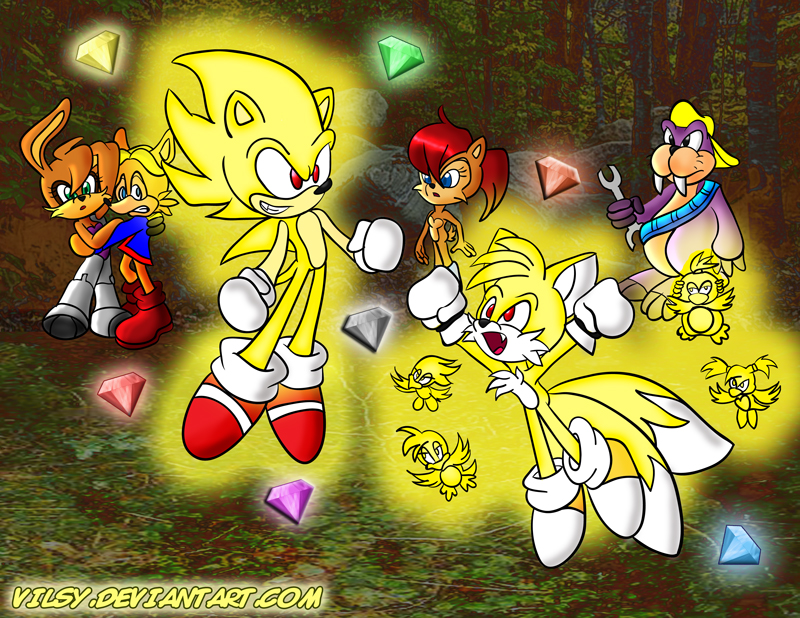 Super Sonic and Super Tails by ShadowLifeman on DeviantArt