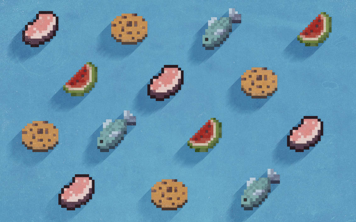 Pattern Food Minecraft by Schulerr