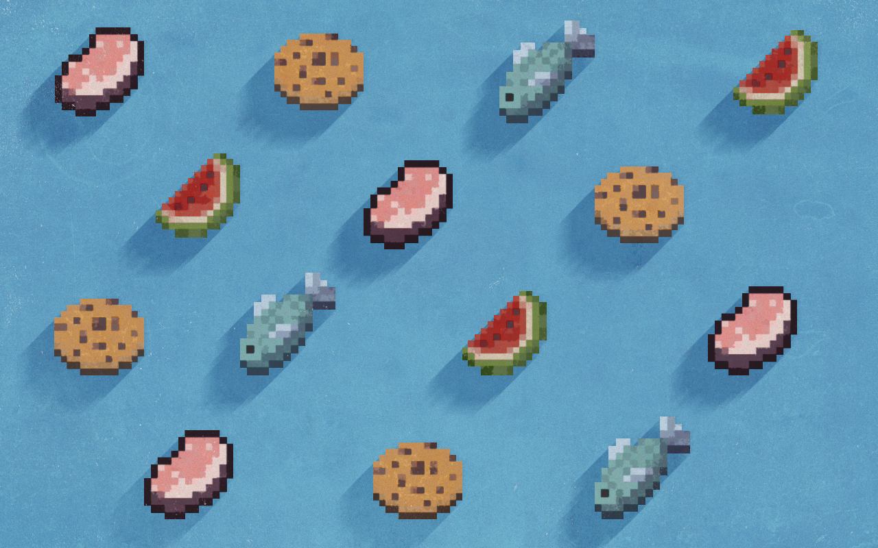 Pattern Food Minecraft by Schulerr