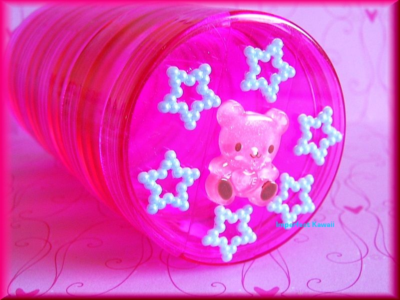 Hot Pink Bear and Stars