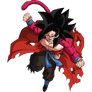 Goku xeno  super saiyan 4 render