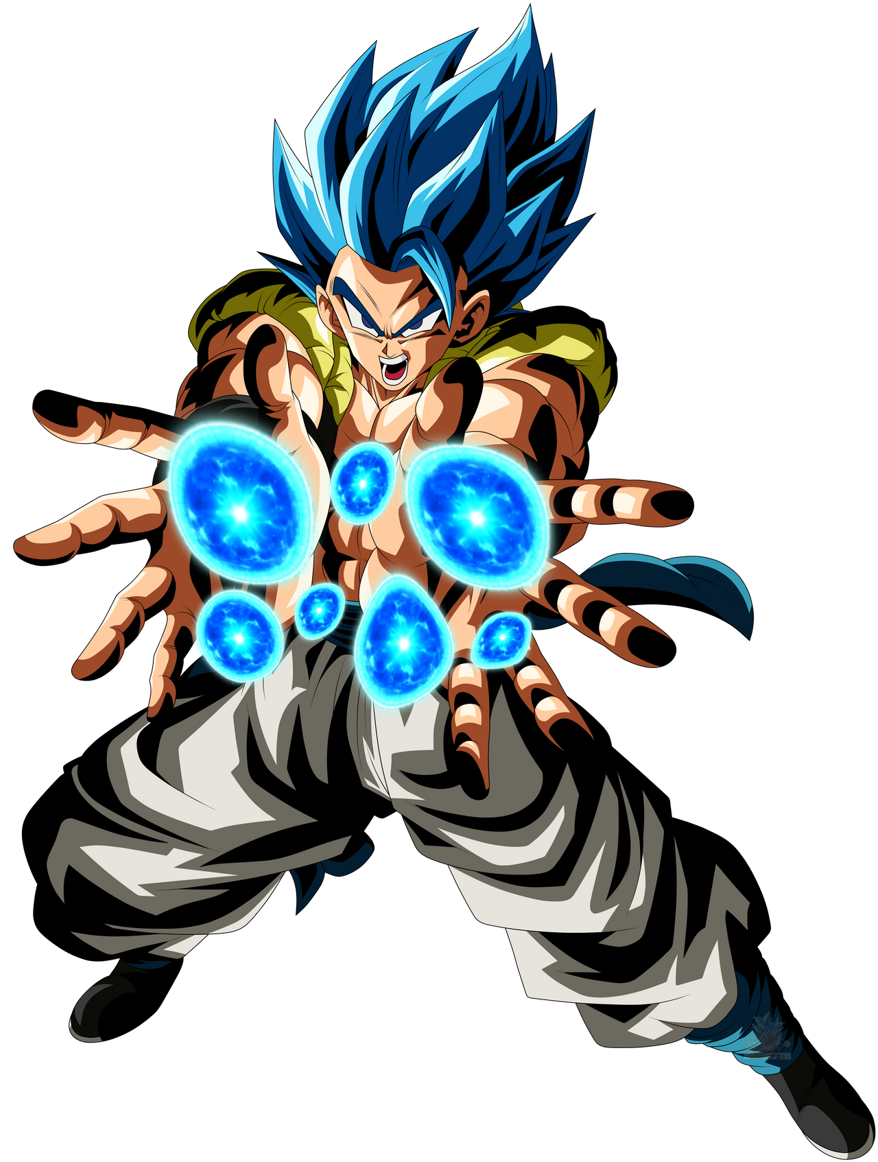 Gogeta (Super Saiyan Blue) Legends Palette by TheTabbyNeko on DeviantArt