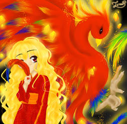 .:The Phoenix and the Girl:. by Tamorii