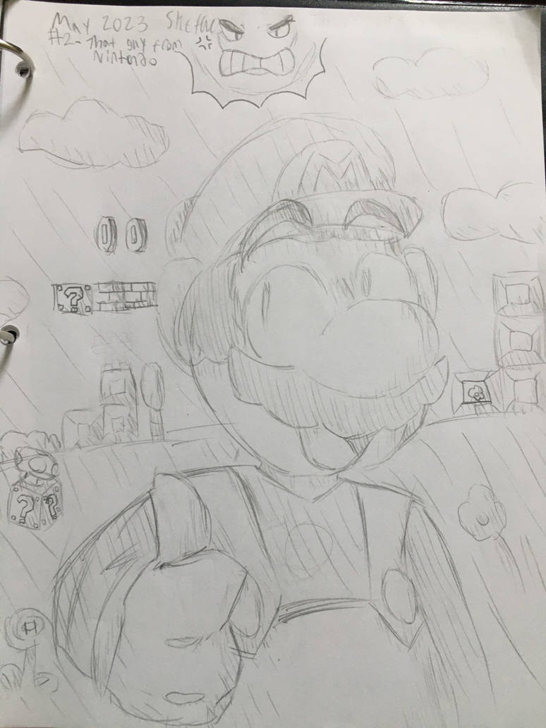 Mario Reference Front that's like a reference to super mario bros by k1ttyf1gure on DeviantArt