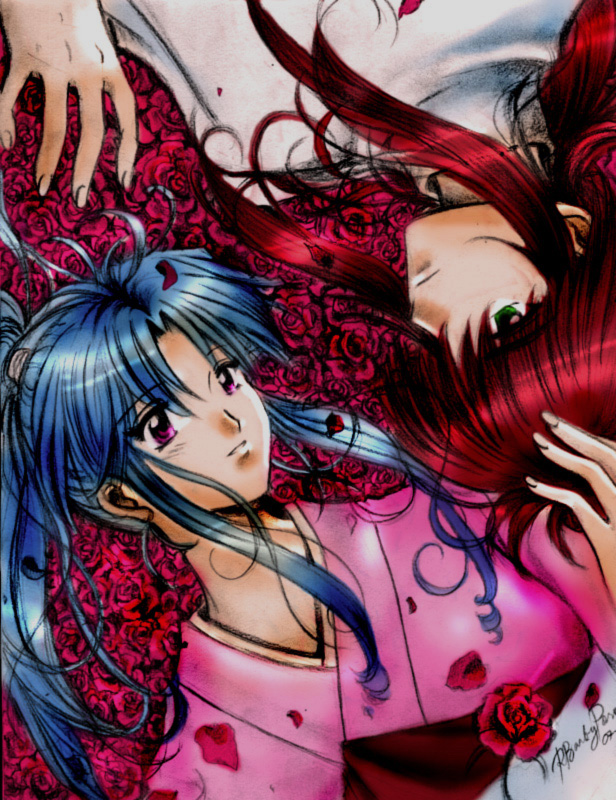 Kurama+Botan -ROSES- CG