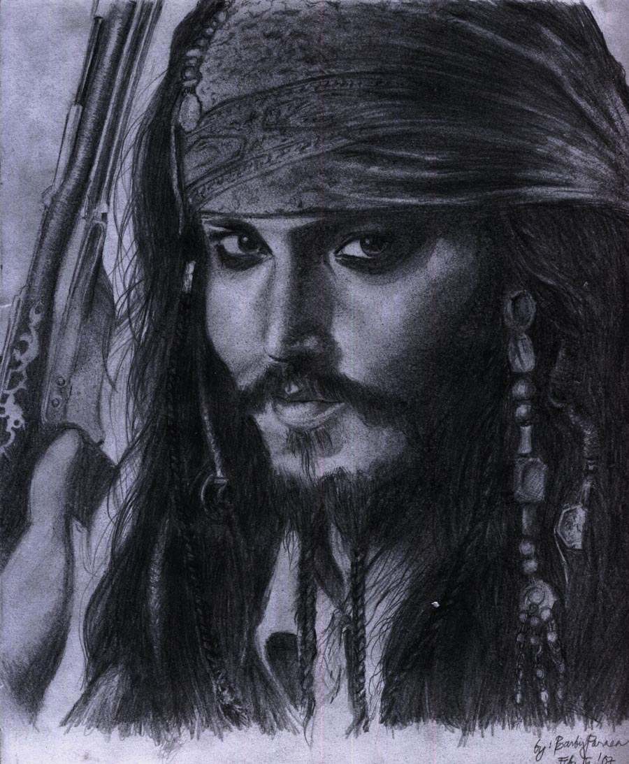 Captain Jack Sparrow with gun