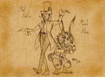 Mad Hatter and March Hare