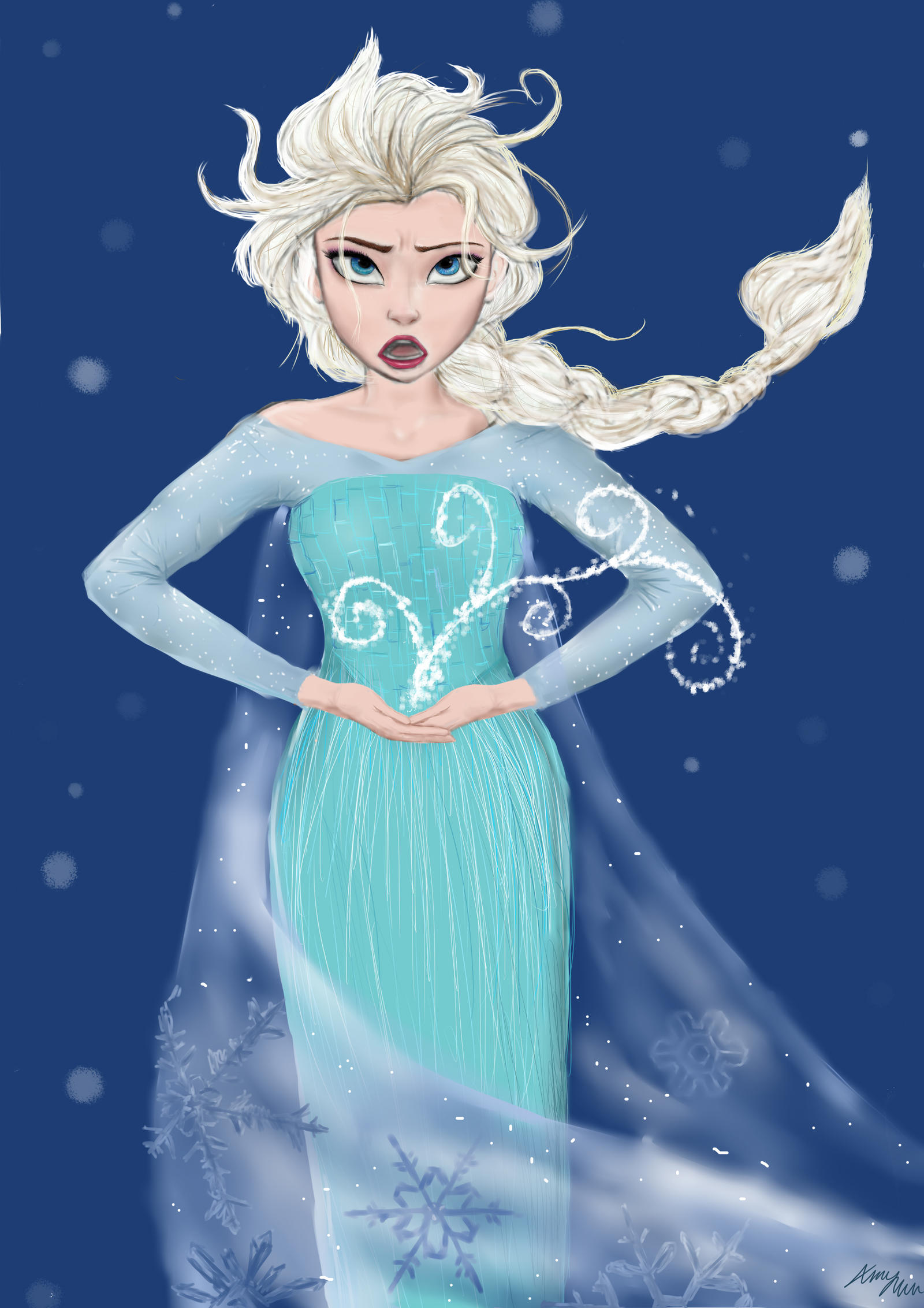 Elsa Frozen Drawing