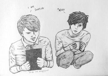 Dan and Phil Death Note cosplay