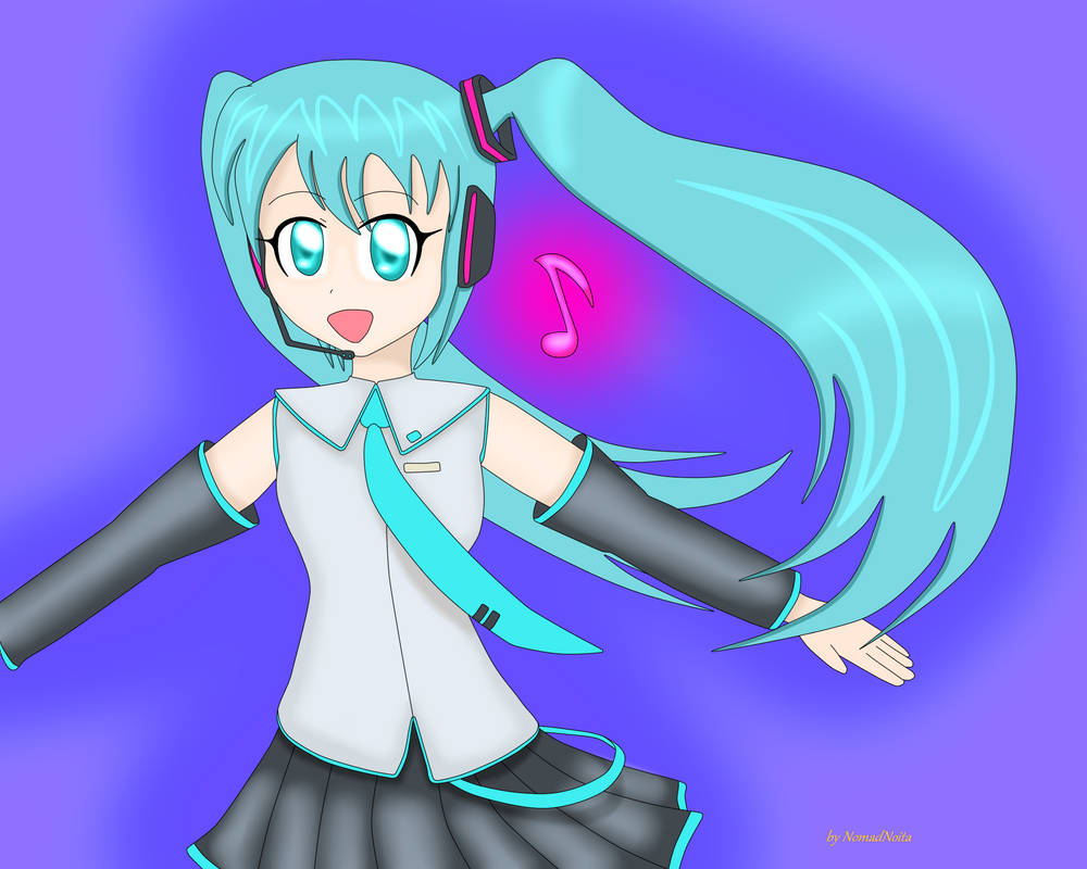 Hatsune Miku vocaloid by NomadNoita on DeviantArt