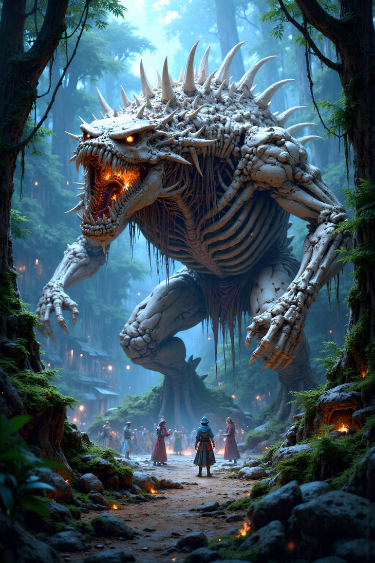 Bone Monster (2) by AxelF77 on DeviantArt