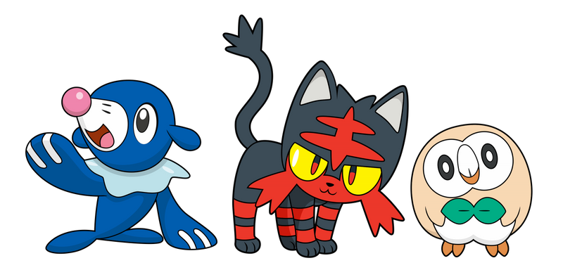 Alola Starters - Dream World Artwork Style by Alexalan on DeviantArt