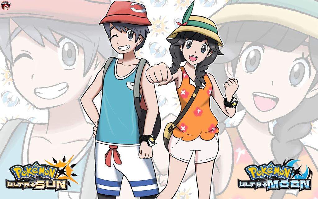 POKEMON ULTRA SUN AND ULTRA MOON PROTAGONISTS by Alexalan on DeviantArt