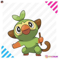 GROOKEY GRASS STARTER POKEMON SWORD SHIELD