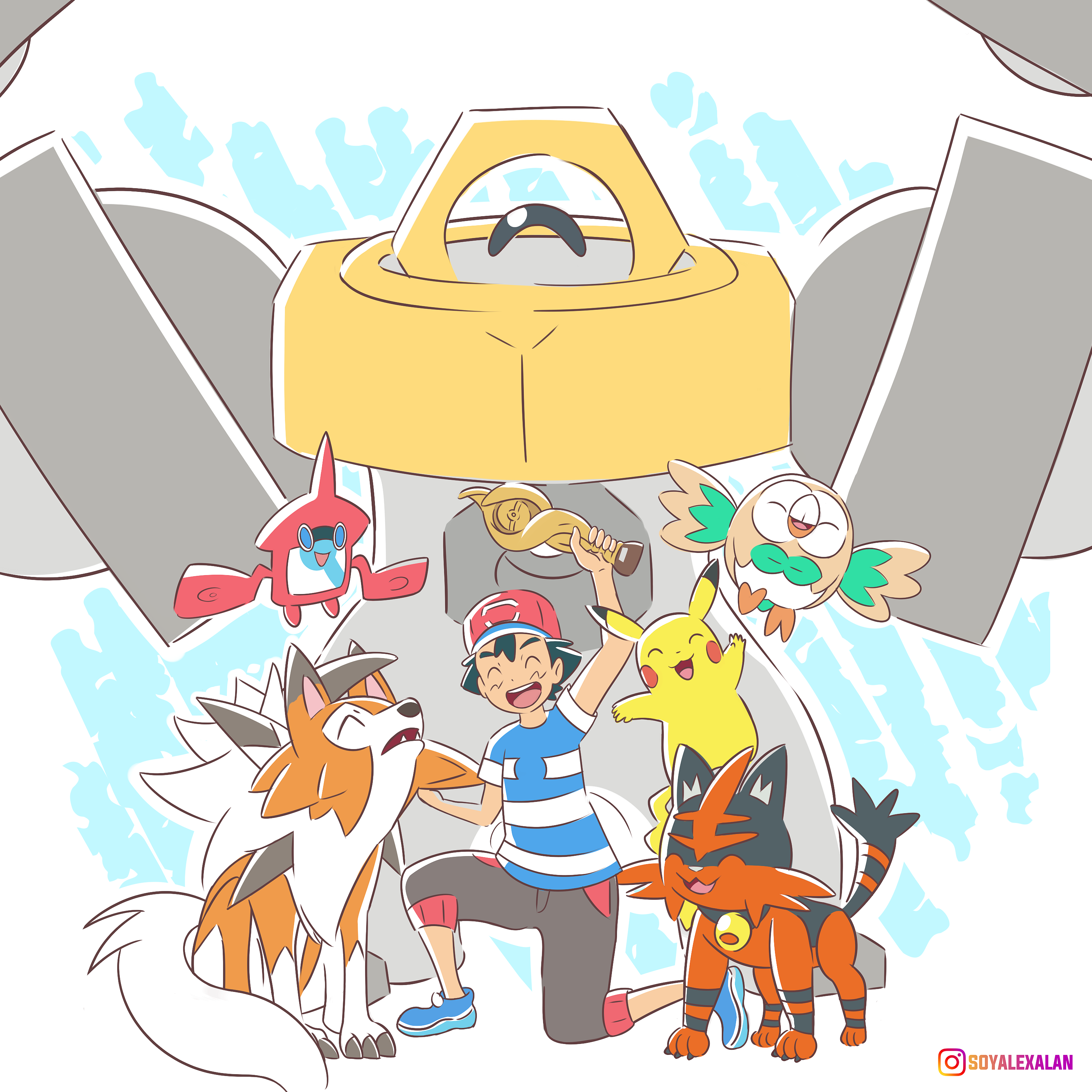 Ash's Alola Pokemon Team by WillDinoMaster55 on DeviantArt