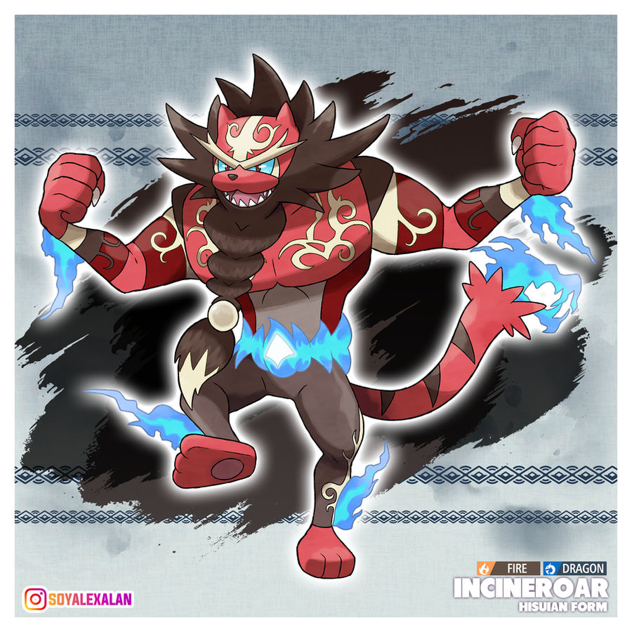 HISUIAN INCINEROAR by Alexalan on DeviantArt