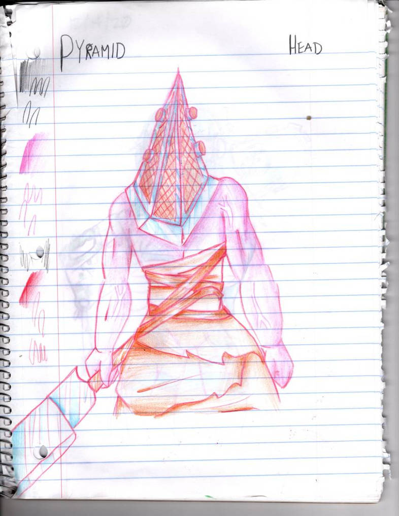 Pyhon Head Drawing Easy Pyramid head sketch by Thatoneblubean on DeviantArt